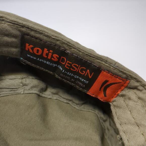 Kotis Design Slideback Cadet Army Cap Green One Size Adjustable Embroidered - Picture 9 of 9